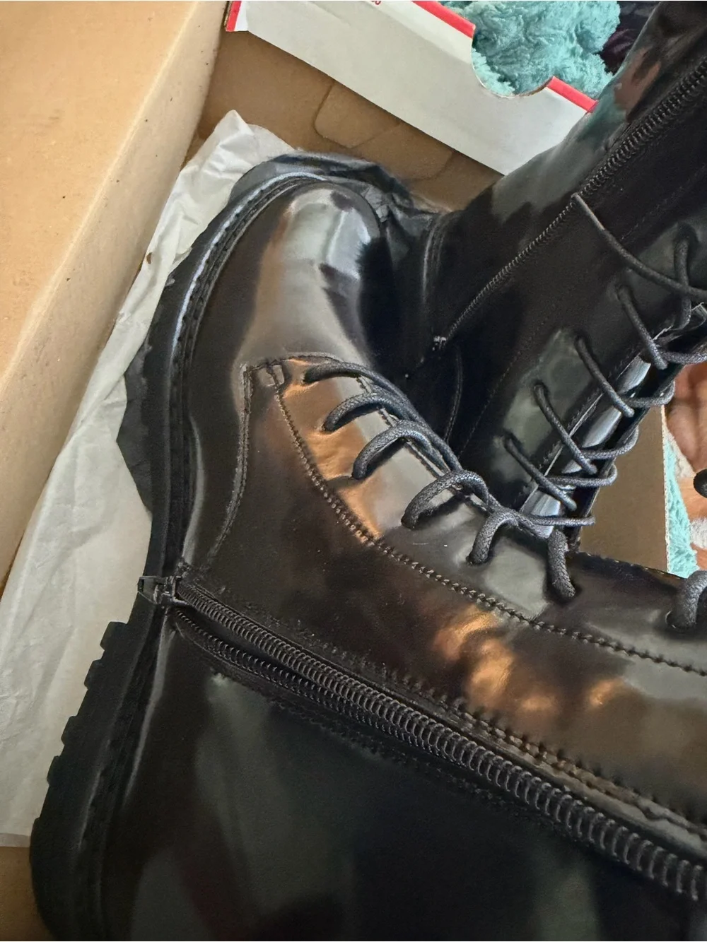 Black Giovanna Combat Boots